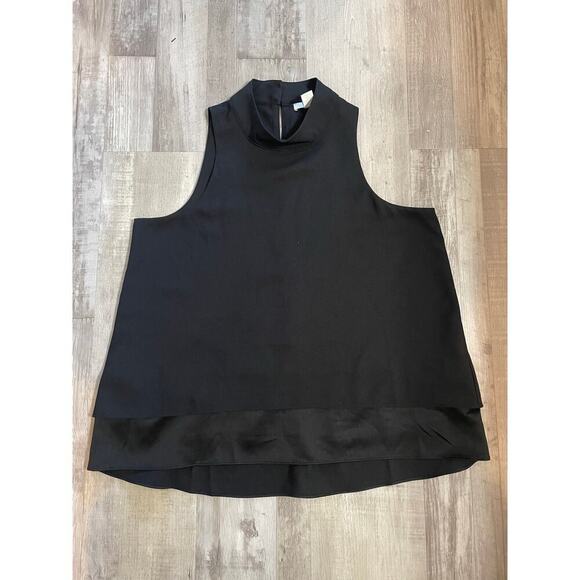WHBM size Medium halter style black tiered top - Picture 3 of 11